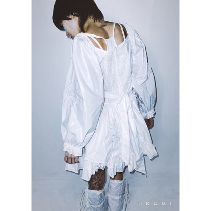 NYLON LONG SLEEVE ONE-PIECE