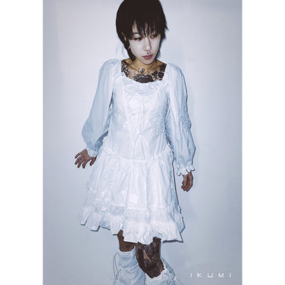 NYLON LONG SLEEVE ONE-PIECE