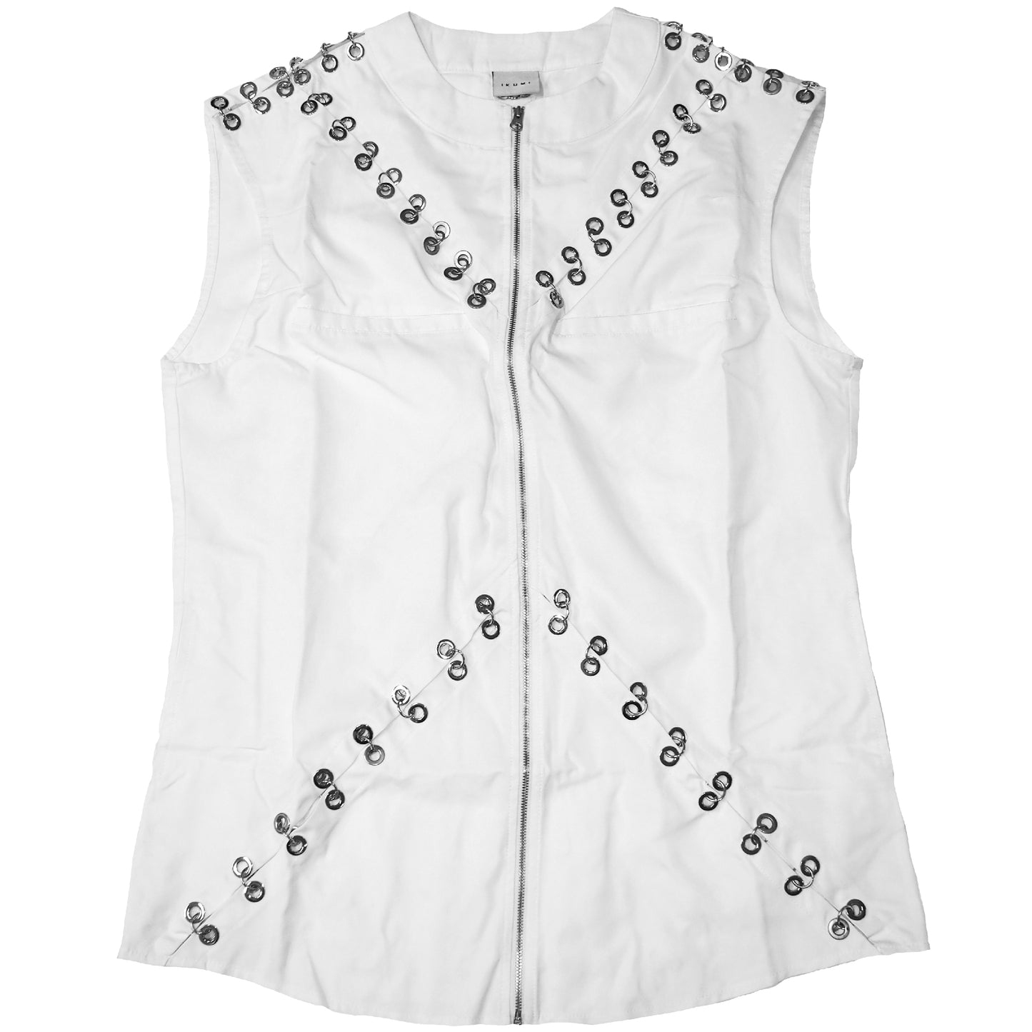 PIERCED ZIP VEST