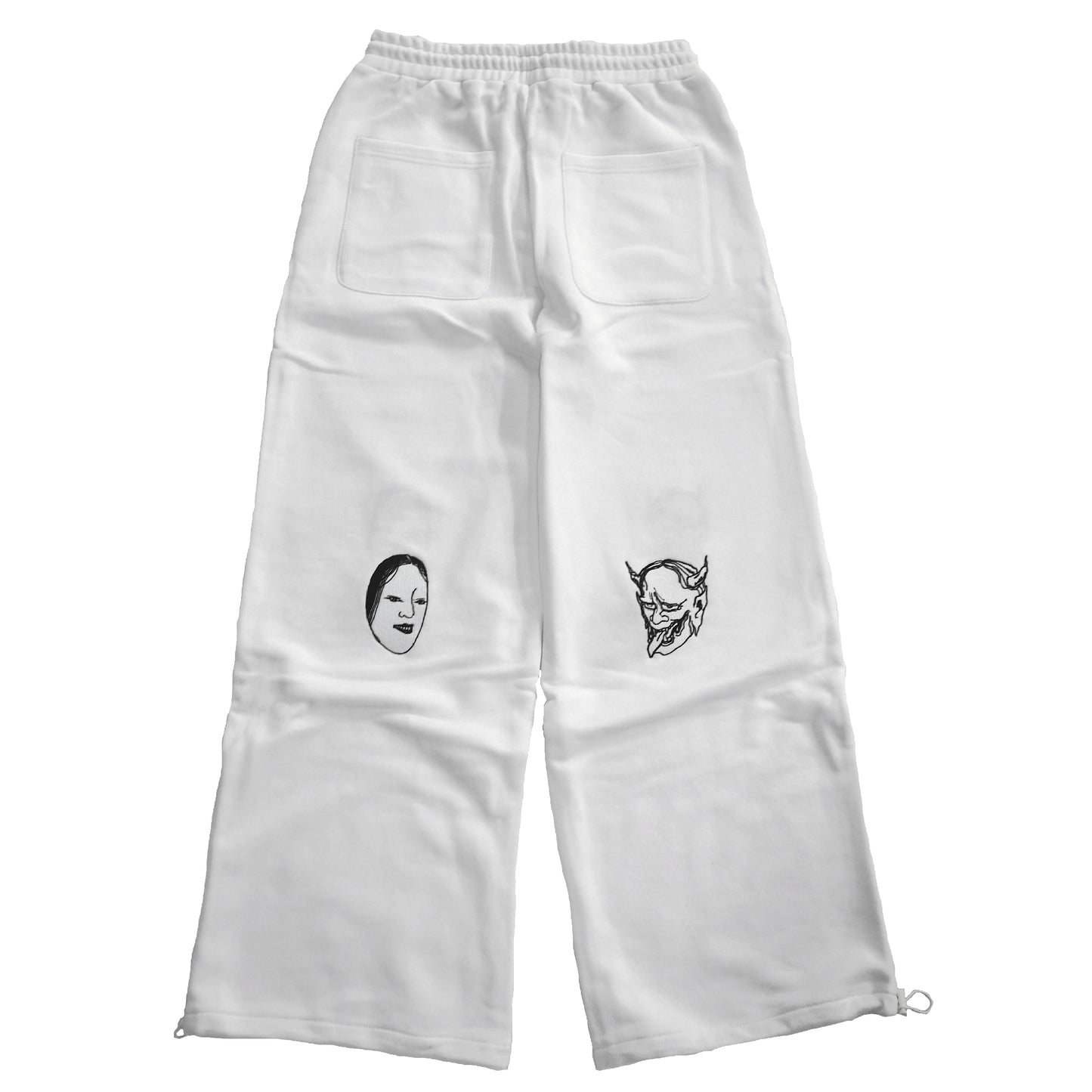 SCATTERED NOH MASKS SWEAT PANTS
