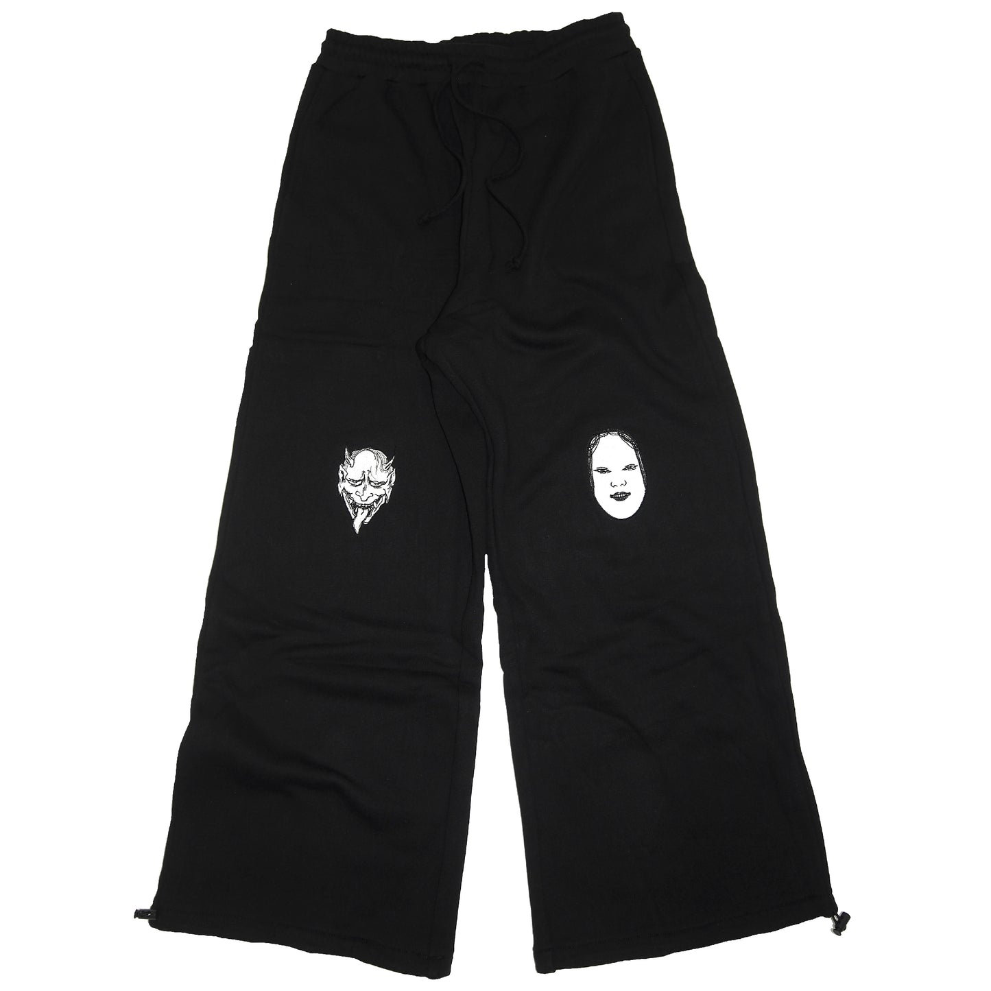 SCATTERED NOH MASKS SWEAT PANTS