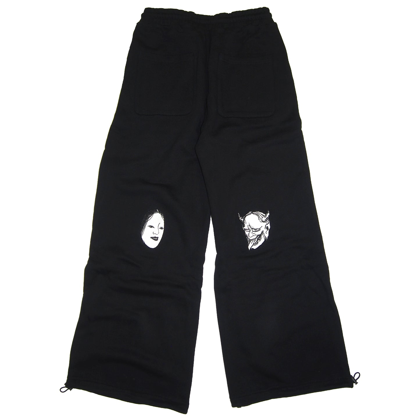 SCATTERED NOH MASKS SWEAT PANTS