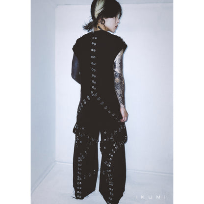 PIERCED LONG PANTS
