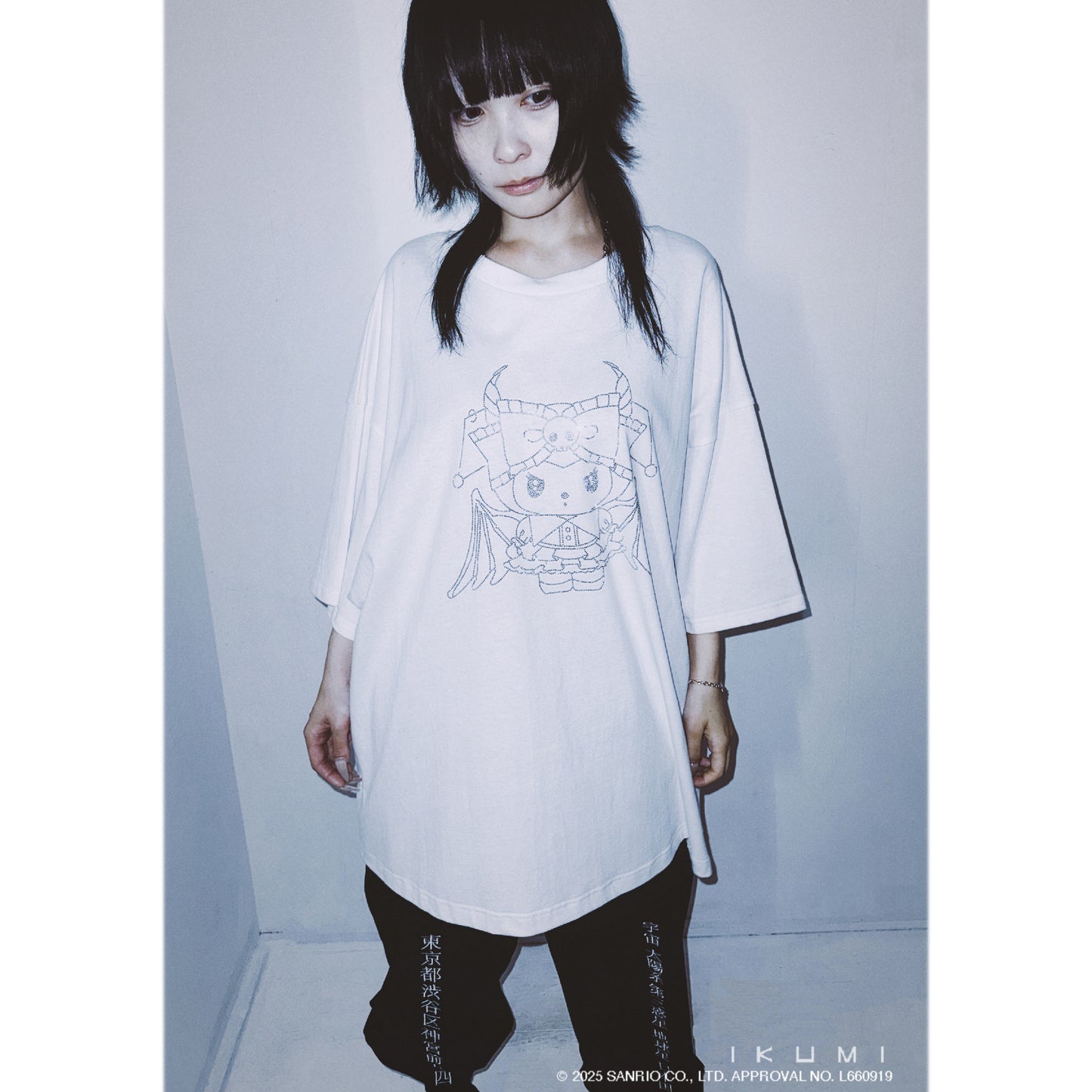 KUROMI×IKUMI RHINESTONE T