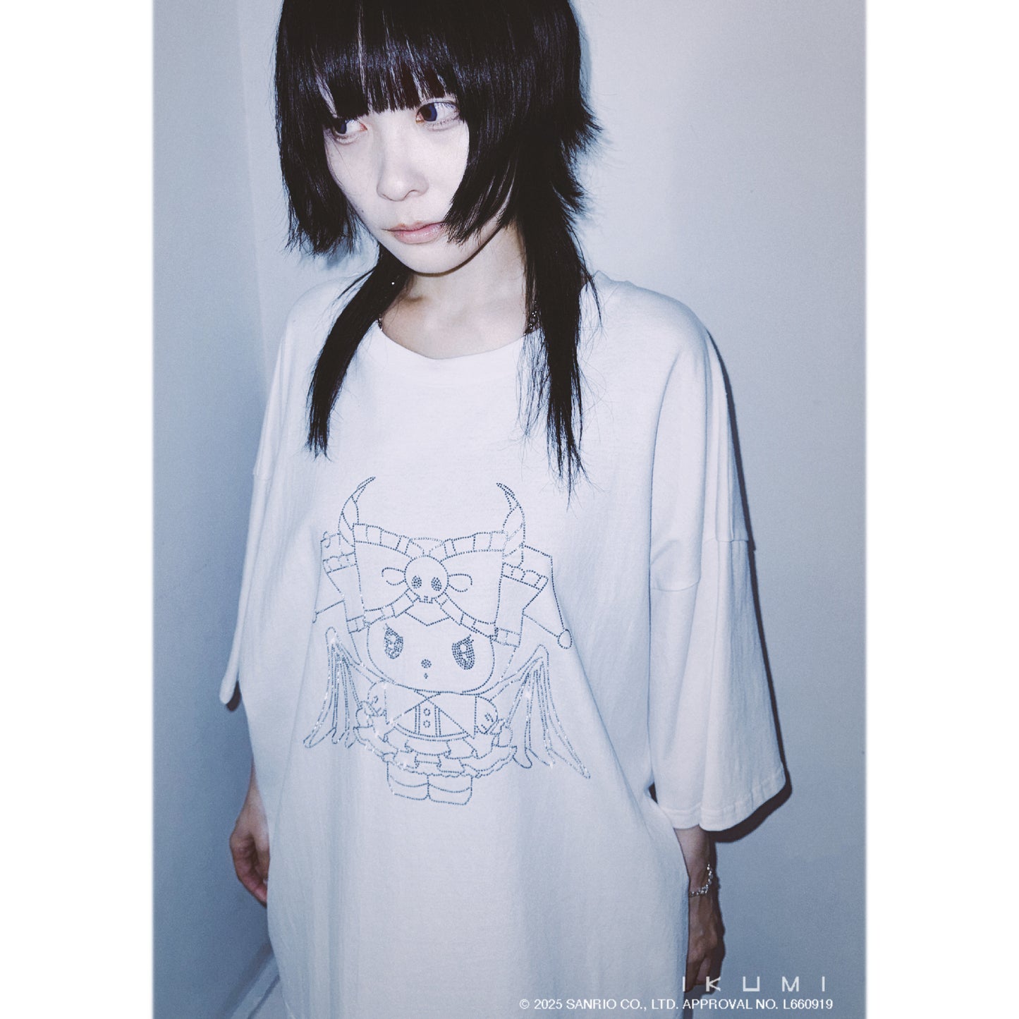 KUROMI×IKUMI RHINESTONE T