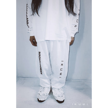 IKUMI×MADARANINGEN SIMPLE LOGO SWEATPANTS