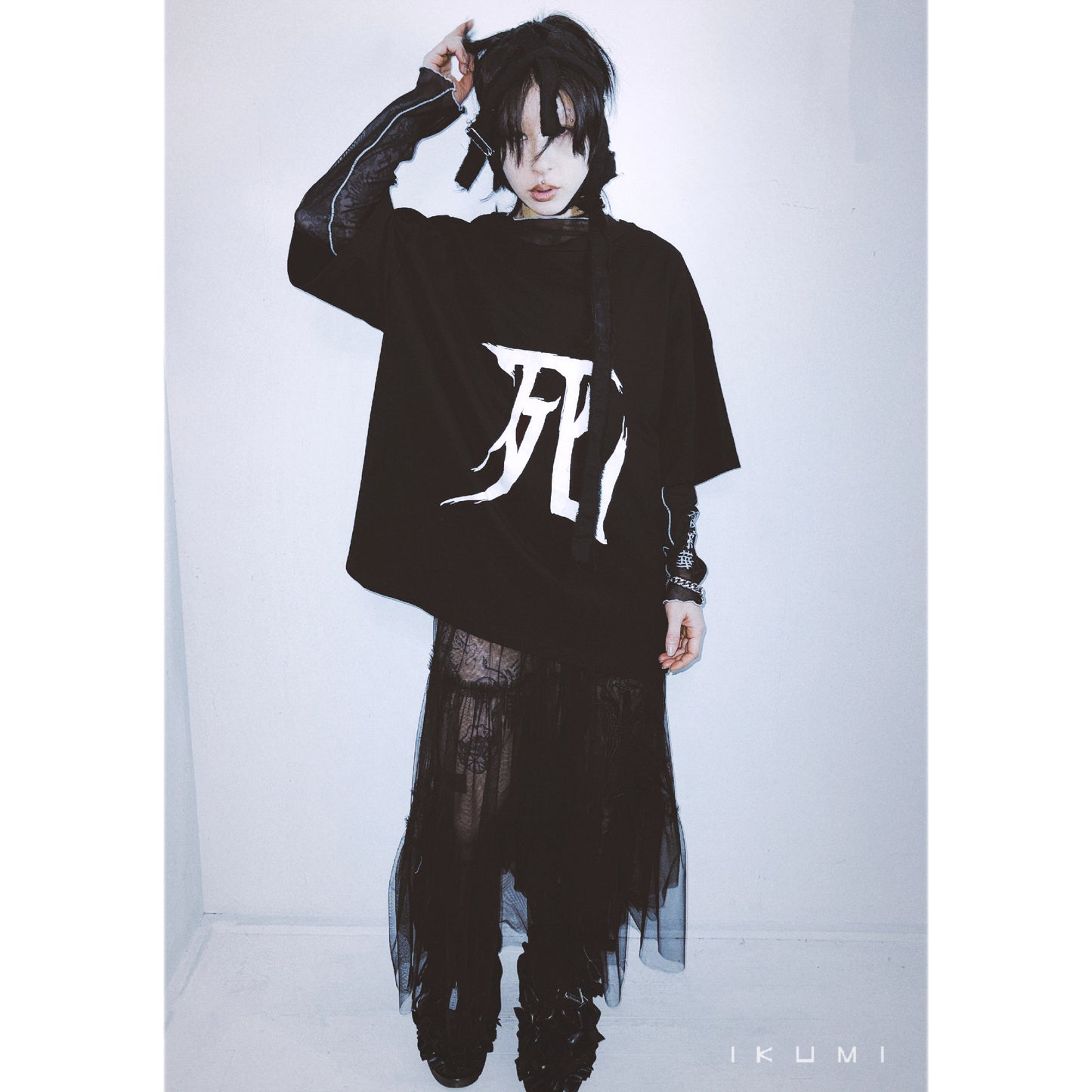 IKUMI×MADARANINGEN second skin top