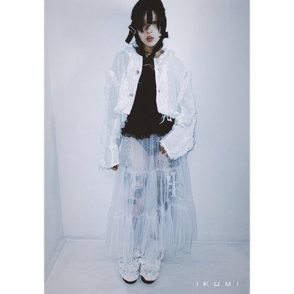 IKUMI×MADARANINGEN 生死 MESH SKIRT