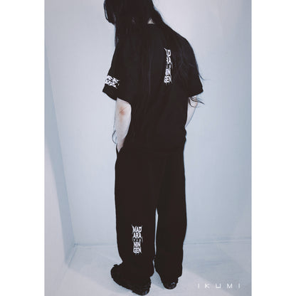 IKUMI×MADARANINGEN BIZZARE LOGO SWEATPANTS 