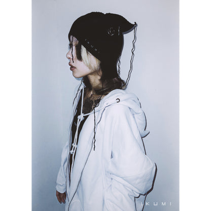 PIERCED HORN KNIT CAP