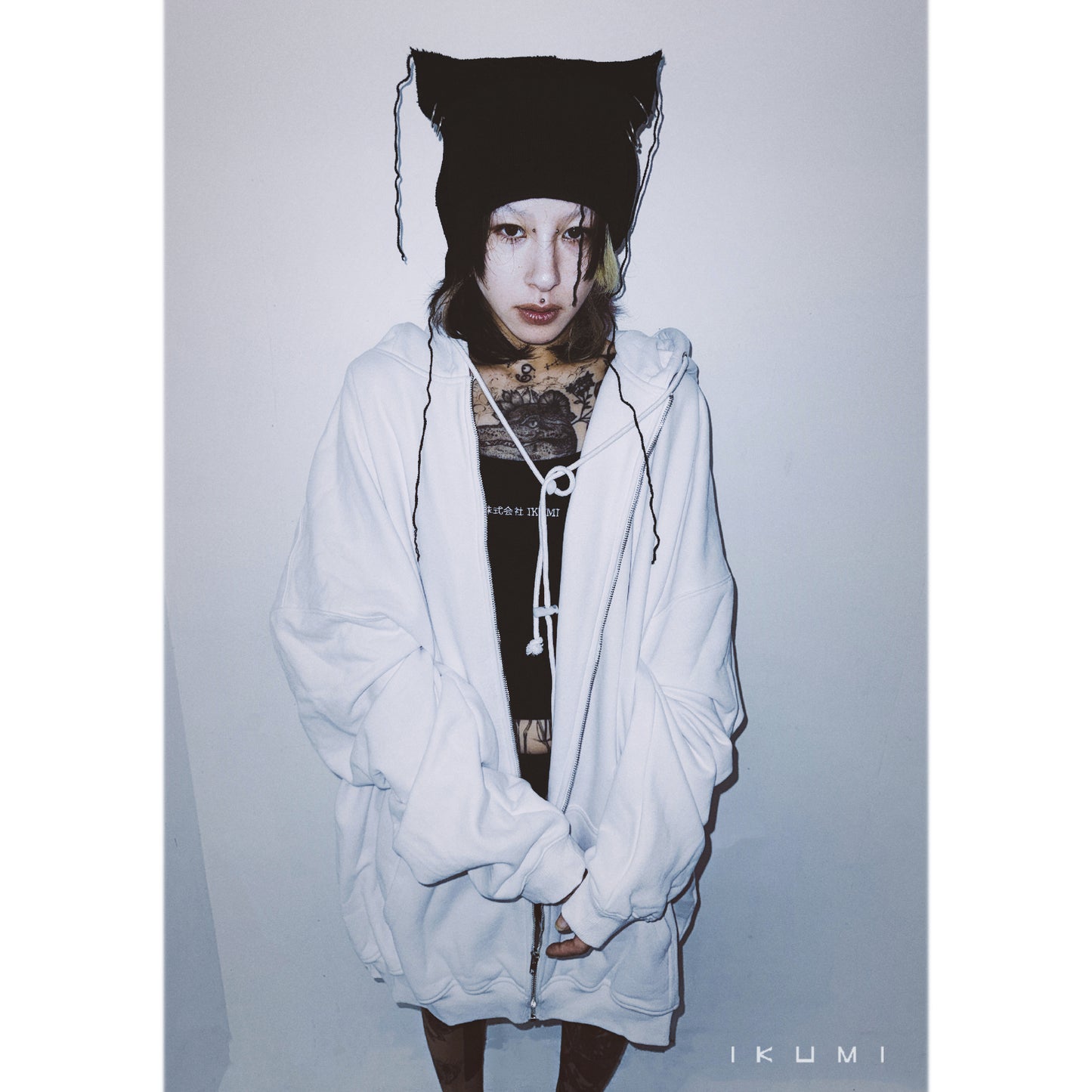 PIERCED HORN KNIT CAP
