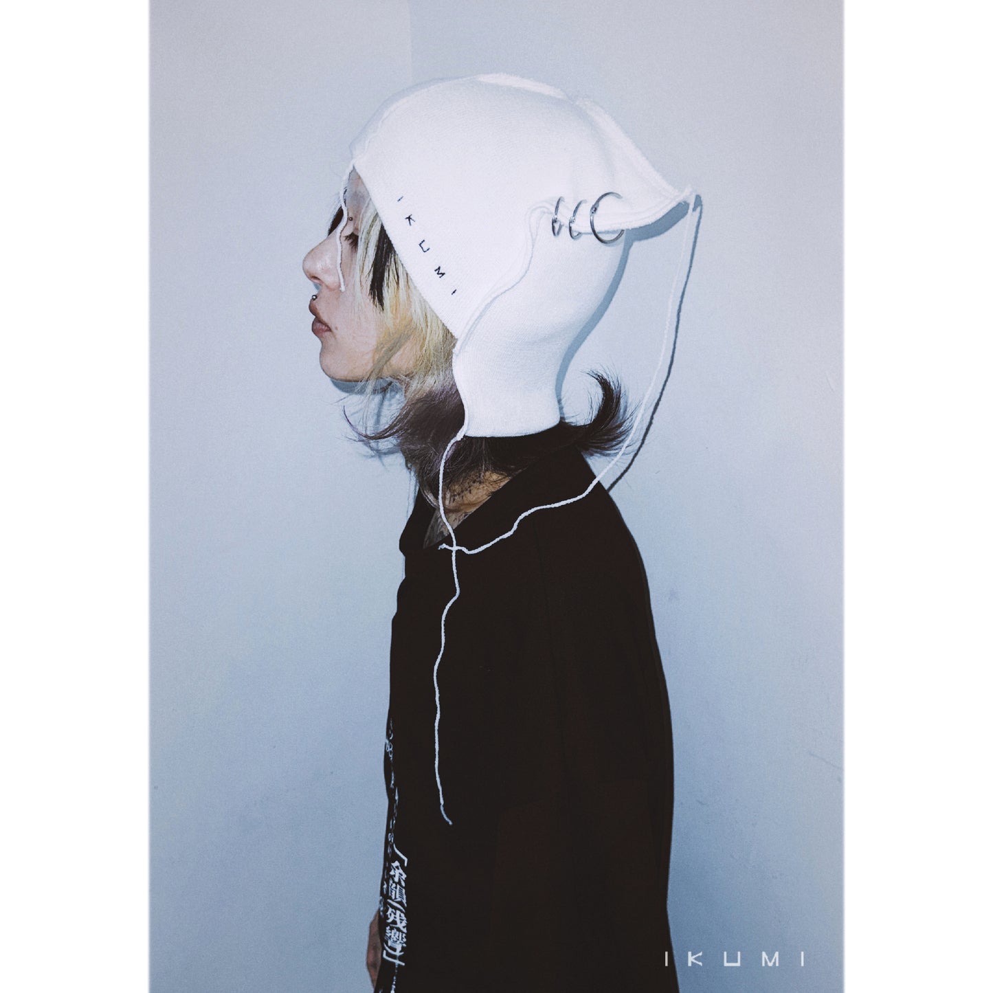 PIERCED HORN KNIT CAP