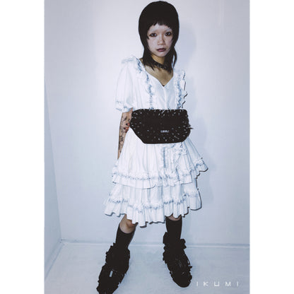 恋愛禁止 (No romance) STUDDED WAIST BAG