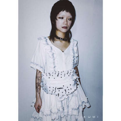 恋愛禁止 (No romance) STUDDED WAIST BAG