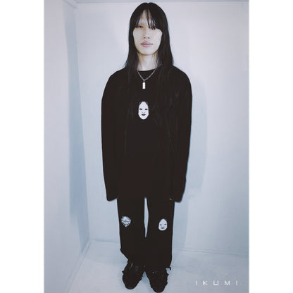 SCATTERED NOH MASKS SWEAT PANTS