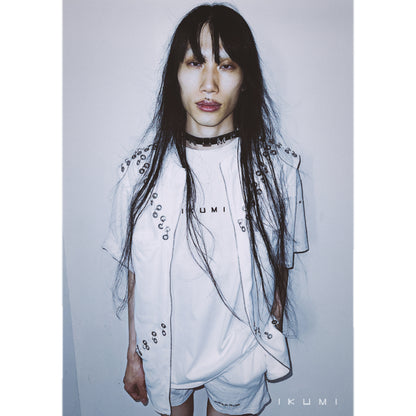 PIERCED ZIP VEST